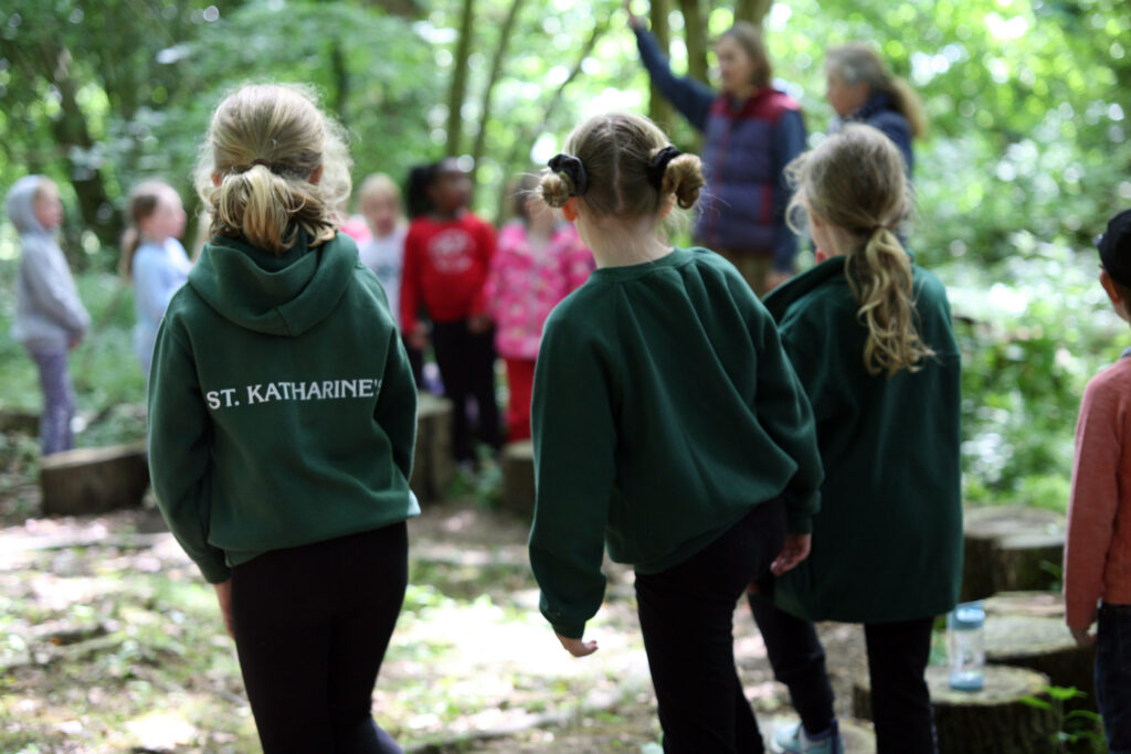 Children in the forest